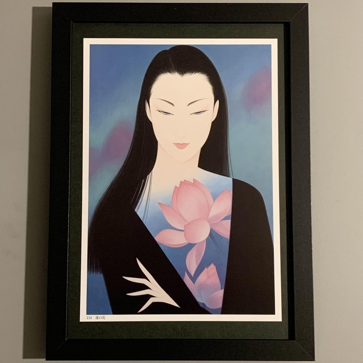 鶴田一郎 美人画 額装入り　インテリア　美女 アート 鶴田一郎 美人画 額装入り インテリア 美女 アート Amazon.co.jp